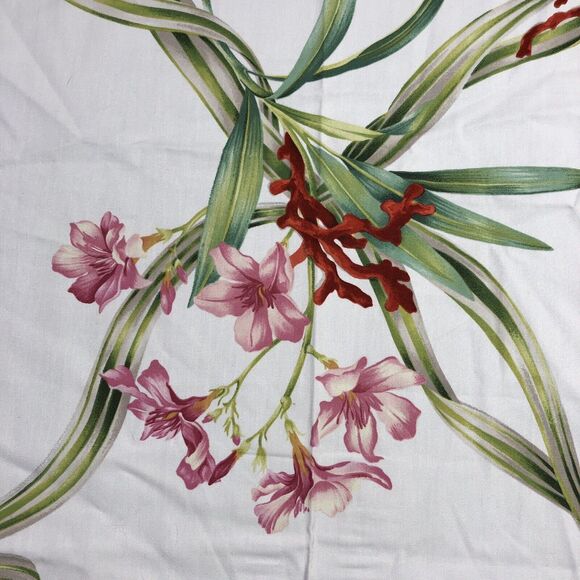 Seaside Frolic Fabric Beacon Hill in Pink Lily Remnant Rare Discontinued - Picture 4 of 12